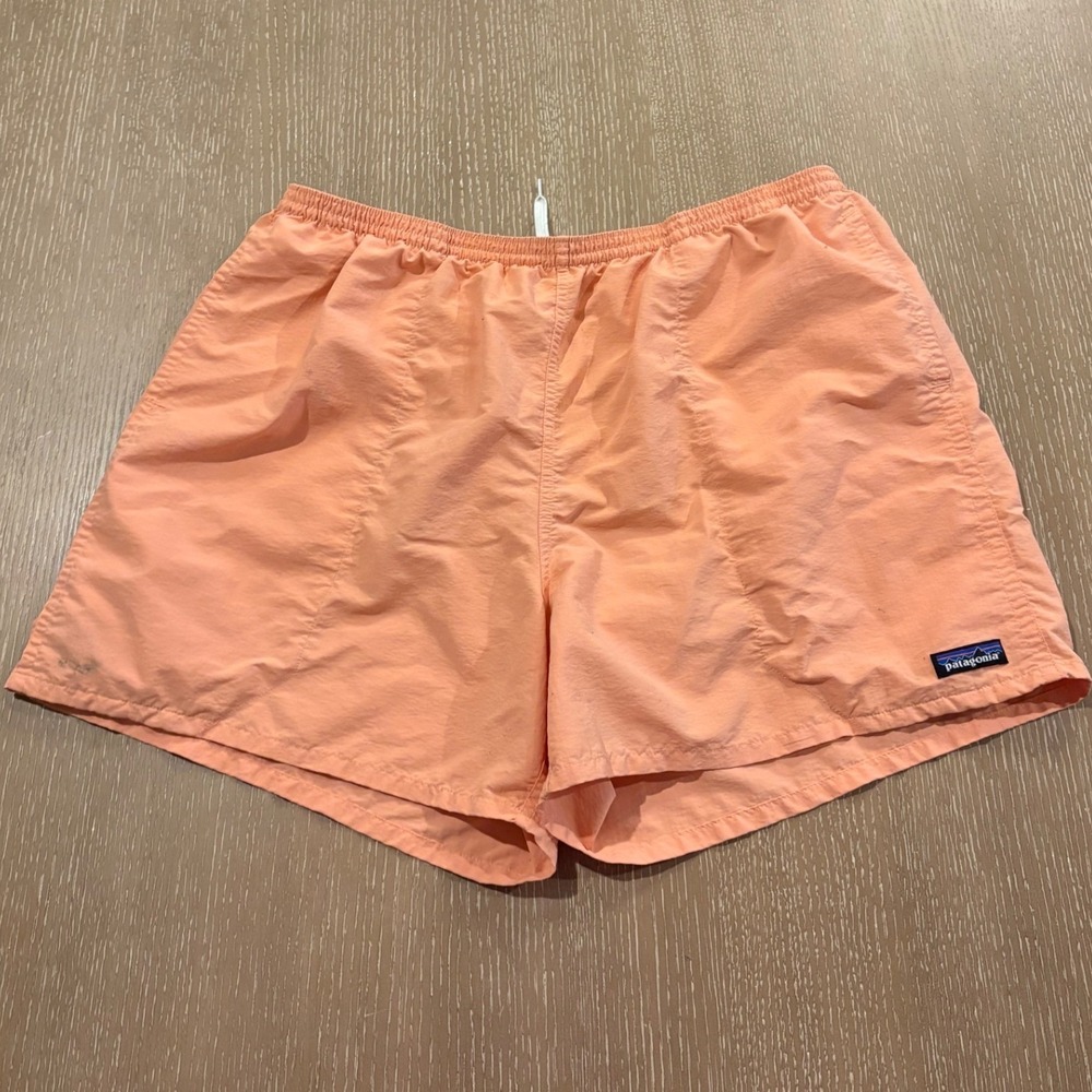 Patagonia Athletic Short Men's SZ XXL Orange‎ Drawstring Pockets Flat-Front